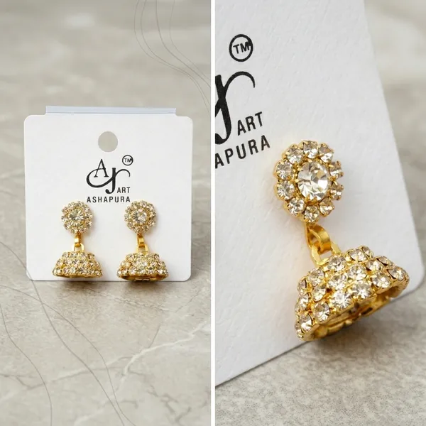 Gold_Plated_Stone_Jhumki_Earrings_For_Women_Girls