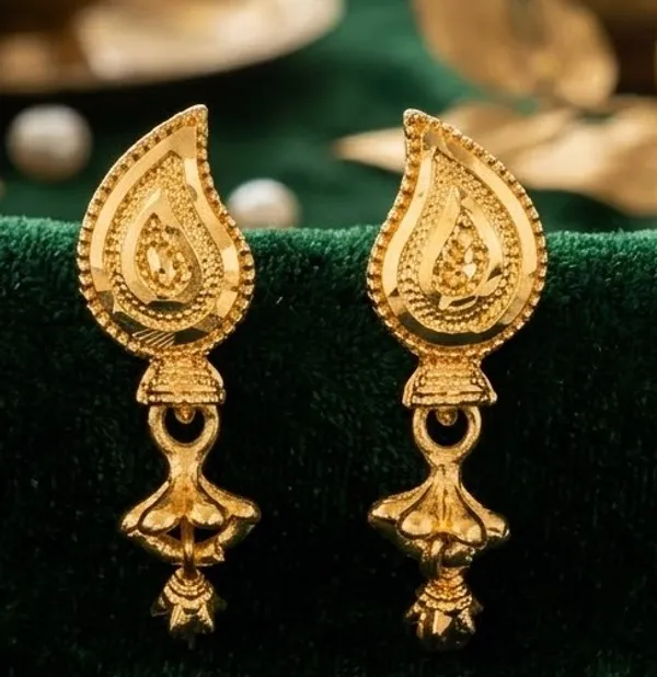 Golden_Alloy_Teardrop_Dangle_Earrings_For_Women_-_Pack_Of_2