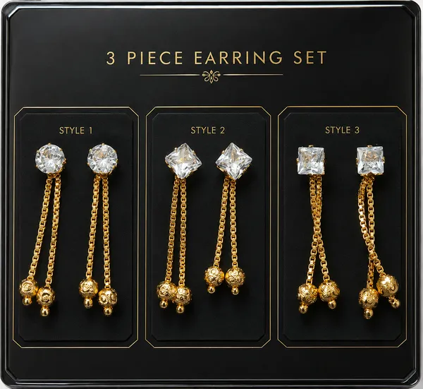 Golden_Alloy_Crystal_Square_Stud_Chain_Drop_Earrings_|_Golden_Alloy_Crystal_Stud_Double_Chain_Drop_Earrings_|_Golden_Alloy_Crystal_Drop_Chain_Dangle_Earrings_For_Women_(Pack_Of_3)