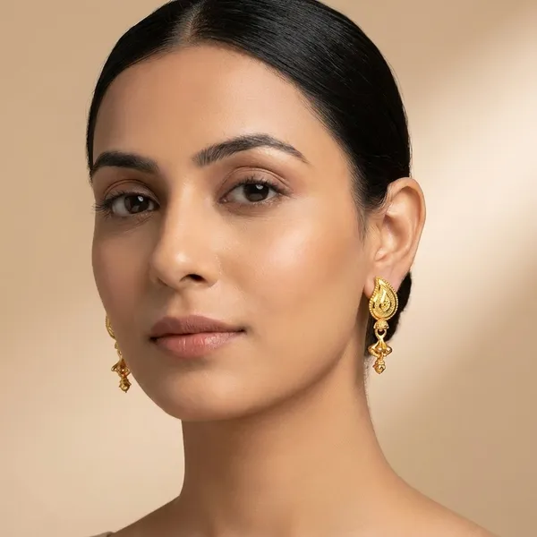 Golden_Alloy_Teardrop_Dangle_Earrings_For_Women_-_Pack_Of_2