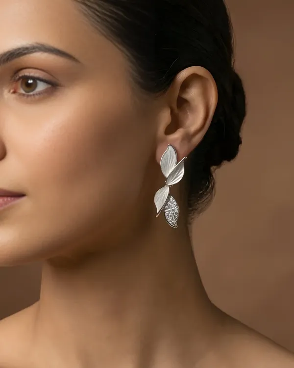 Dewdrop_Leaf_Stud_Earrings