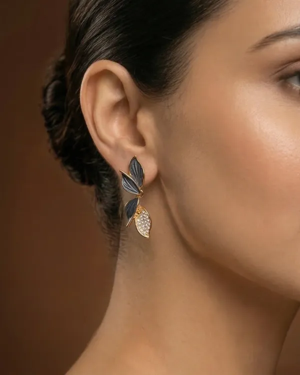 Dewdrop_Leaf_Stud_Earrings