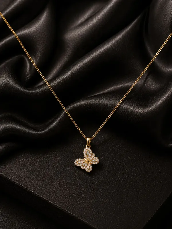 Golden_Crystal_Butterfly_Pendant