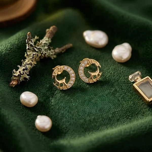 Moonlit_Deer_Earrings