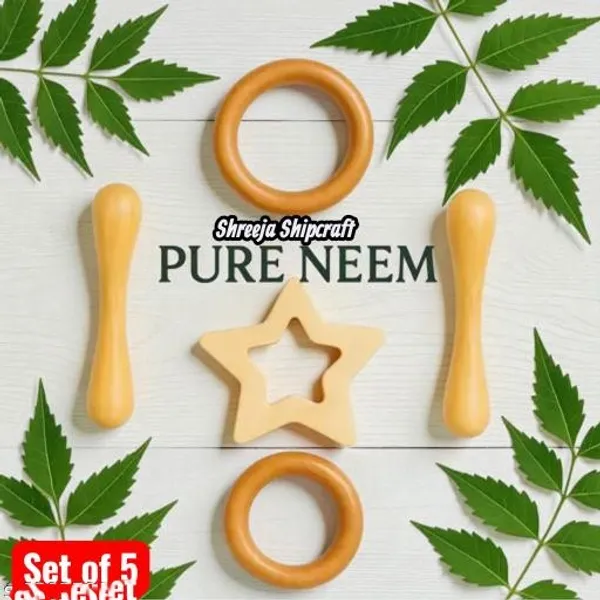 Neem_Wood_Teethers_For_Babies_Of_Age_0_To_3_Years_Pure_Organic_Teething_Toys_For_Infants_Dumble_Circle_Star_Shapes_(Set_Of_Combo_5)