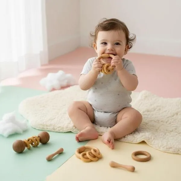 Neem_Wood_Teethers_For_Babies_Of_Age_0_To_3_Years_Pure_Organic_Teething_Toys_For_Infants_Dumble_Circle_Star_Shapes_(Set_Of_Combo_5)