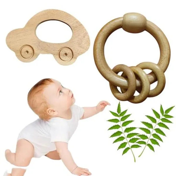 Handmade_Neem_Wood_Rattle_Apple_Themed_Joy_For_Teething_Tots