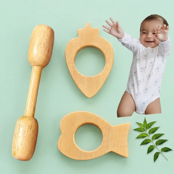 Pure_Neem_Baby_Teether_Organic_Durable_Safe_For_Gum_Massage_Set_Of_3_Shapes