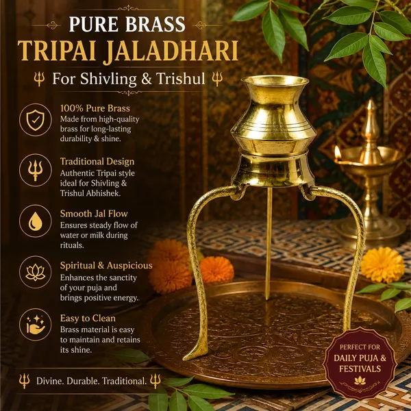 PURE_BRASS_TRIPAI_JALADHARI_&_SNAKE_TRISHUL_COMBO_Pack_of_3