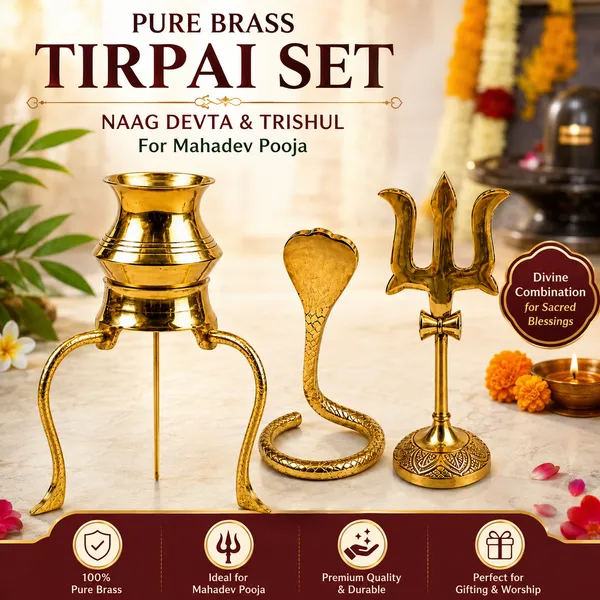 PURE_BRASS_TRIPAI_JALADHARI_&_SNAKE_TRISHUL_COMBO_Pack_of_3