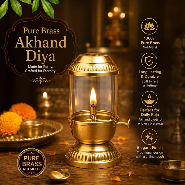 Pure_Brass_Akhand_Diya_|_Traditional_Brass_Oil_Lamp_for_Mandir_&_Pooja