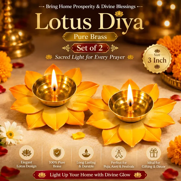 Pure_Brass_Lotus_Diya_Set_of_2_|_3_Inch_Decorative_Flower_Oil_Lamps_for_Puja,_Diwali_&_Home_Decor
