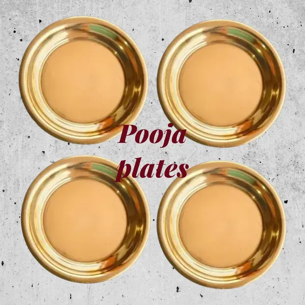 Pure_Brass_Puja_Plates_set_of_4_Size_3_inch_each