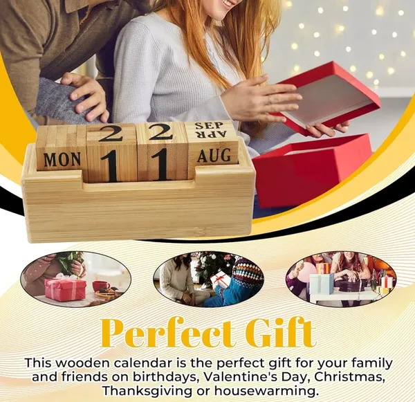 Shreeja_Shilpcraft_Pine_Wood_Perpetual_Calendar_|_Handmade_Wooden_Desk_Calendar_|_Manual_Date_Change_Block_Calendar_|_Office_&_Home_Décor