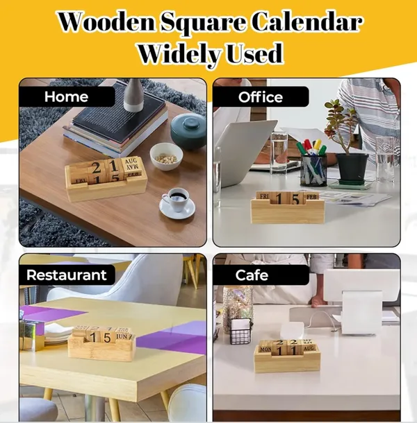 Shreeja_Shilpcraft_Pine_Wood_Perpetual_Calendar_|_Handmade_Wooden_Desk_Calendar_|_Manual_Date_Change_Block_Calendar_|_Office_&_Home_Décor