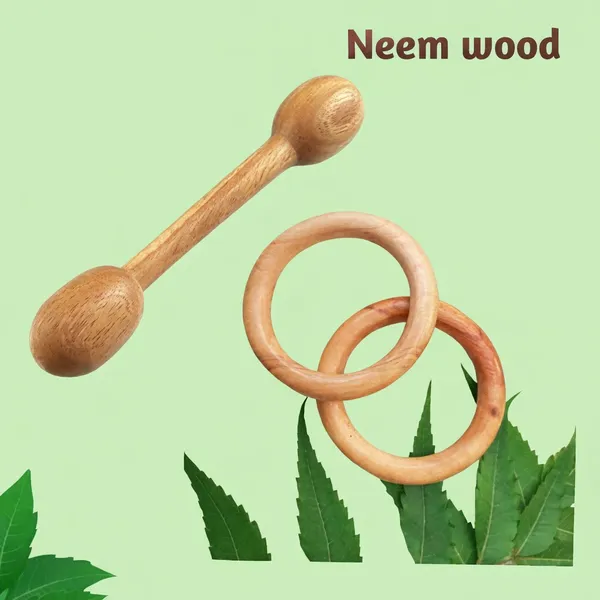 Neem_Wooden_Baby_Teether_Dumble_10Cm_And_Ring_7_5_Cm_Shapes_(Set_Of_Combo__3)