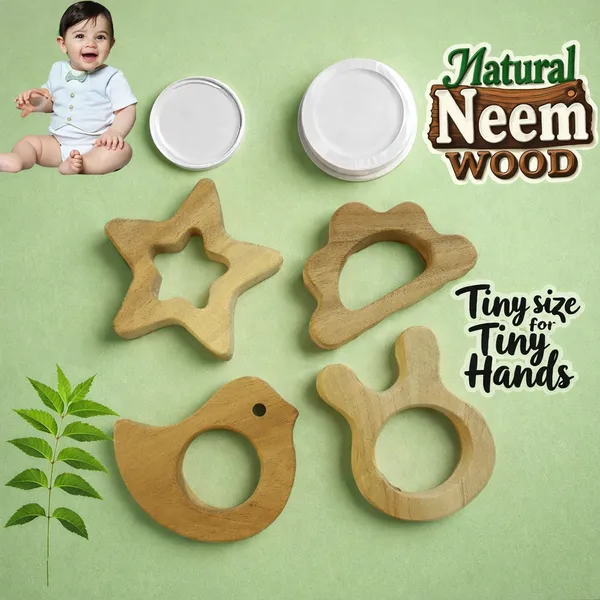 Natural_Neem_Wood_Teether_Bird_Cat_Cloud_Star_For_Tiny_Hands_(Set_Of_Combo_4)