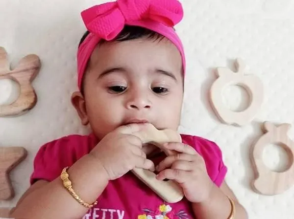 Neem_Wood_Teether_A_Natural_Choice_For_Your_Baby__Shapes_Strawberry_Cloud_Bird_And_Ring_(Set_Of_Combo4)