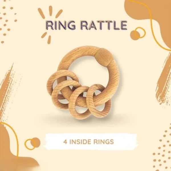 Natural_Neem_Wood_Ring_Rattle_With_Bear_Shaped_Teether_Organic_Safe_Baby_Toy_100_Natural_Neem_Wood_(Set_Of_Combo_3)