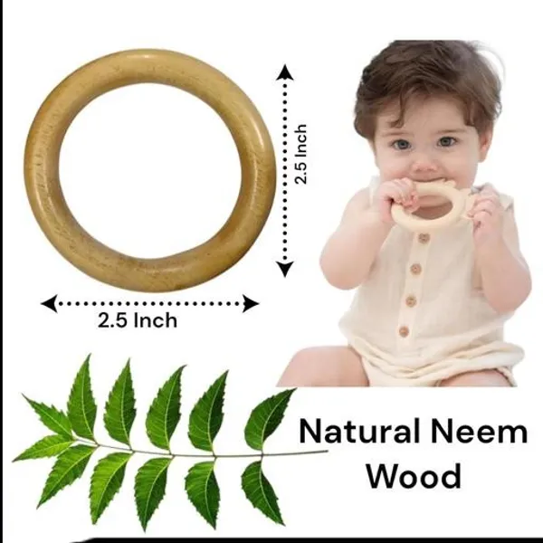 Natural_Neem_Wood_Baby_Wooden_Teether_Ring_Shape_2_.5_Inch_Perfect_Choice_For_Your_Baby_(Set_Of_Combo_4)