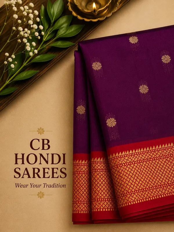 Dark_Wine__Art_Silk_Paithani_Saree_With_All_over_Zari_Weaves_&_Contrast_Border