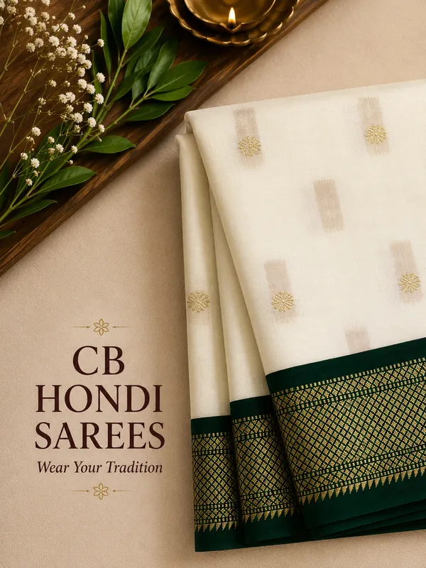 Off_White_Art_Silk_Paithani_Saree_With_All_over_Zari_Weaves_&_Contrast_Border