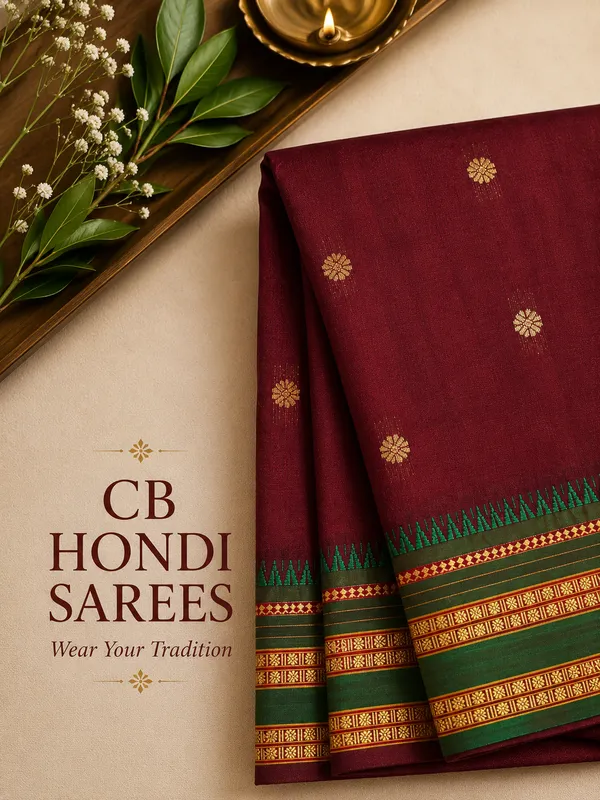 Maroon_Semi_Silk_Narayan_Peth_Saree_with_All_Over_Zari_Weave