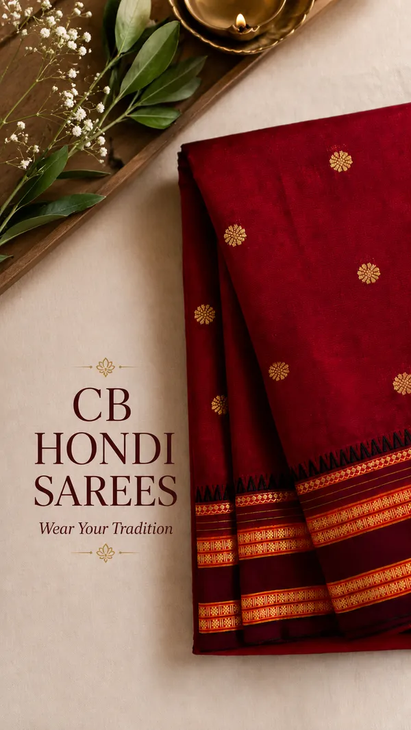Crimson_Red_Cross_Black_Semi_Silk_Narayan_Peth_Saree_with_All_Over_Zari_Weave