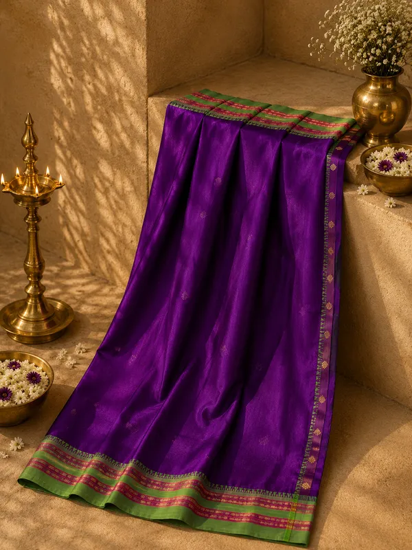 Dark_Magenta_Semi_Silk_Narayan_Peth_Saree_with_All_Over_Zari_Weave