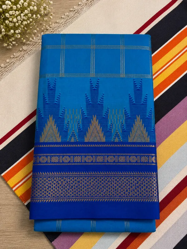 Ilkal_Saree_with_Zari_Checked_Pattern