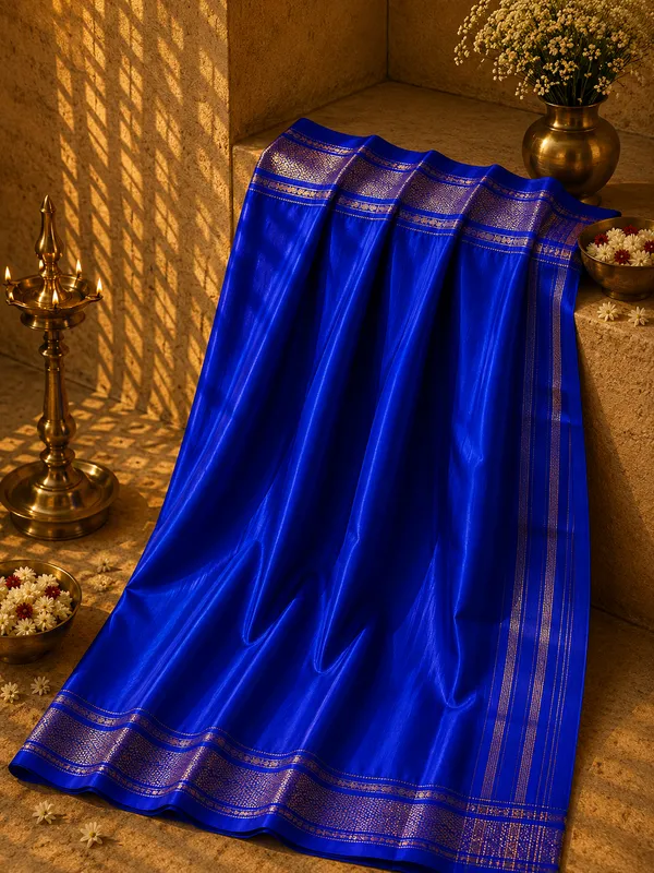 Ilkal_Saree_with_Zari_Checked_Pattern