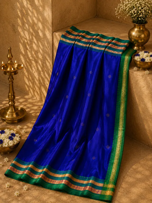 Dark_Blue_Semi_Silk_Narayan_Peth_Saree_with_All_Over_Zari_Weave