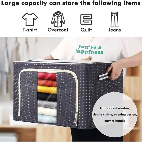 Blue_Non-Woven_Foldable_Steel_Frame_Clothes_Storage_Organizer_66L