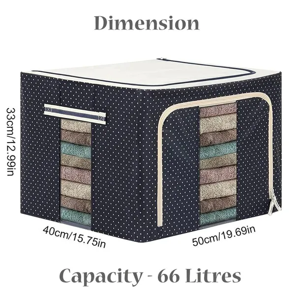 Blue_Non-Woven_Foldable_Steel_Frame_Clothes_Storage_Organizer_66L