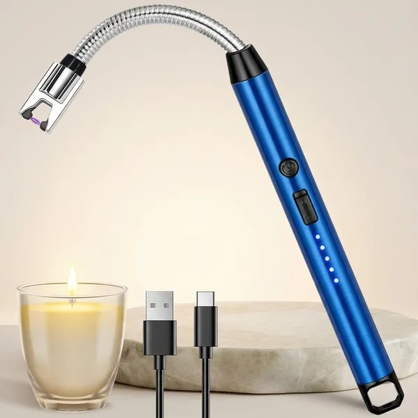 Multicolor_Stainless_Steel_Usb_Rechargeable_Flameless_Electric_Gas_Lighter