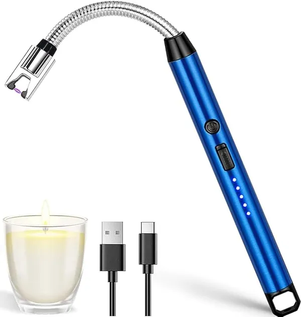 Multicolor_Stainless_Steel_Usb_Rechargeable_Flameless_Electric_Gas_Lighter