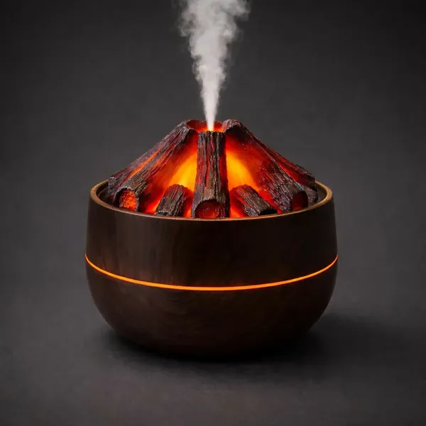 Brown_Plastic_Flame_Led_Cool_Mist_Humidifier_And_Aroma_Diffuser_300Ml