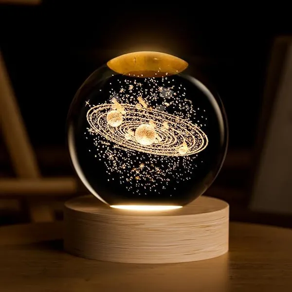 Golden_Glass_3D_Solar_System_Crystal_Ball_Night_Light_Wood_Base_Usb_Led
