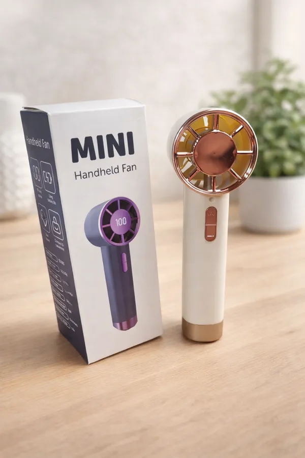 Beige_And_Brown_Portable_Rechargeable_Handheld_Fan_With_Led_Display