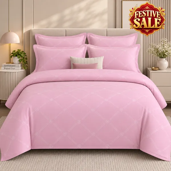 Trufinsh_Pink_Printed_Pure_Cotton_Bedsheet_Set-_Gift_Packaging