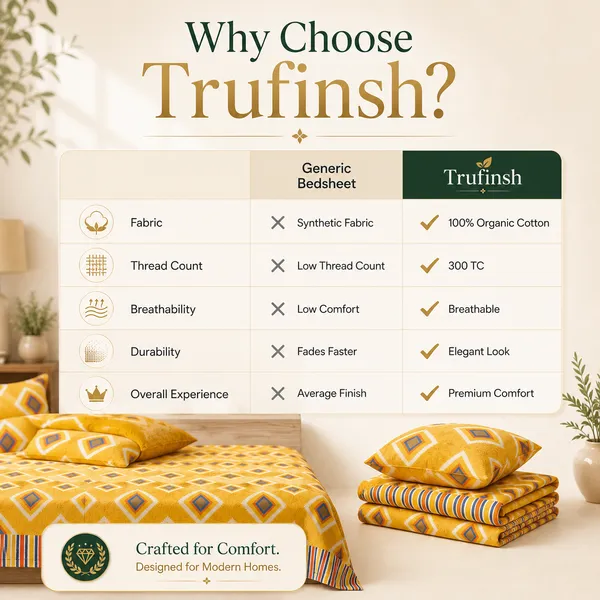 Mustard_Diamond_Print_Bedsheet_Set_–_Handloom_Cotton
