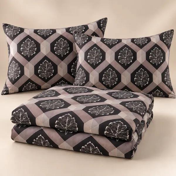 Beige_Grey_Geometric_Cotton_400_TC_Double_Bedsheet_Set-Bookfold_Gift_Packaging