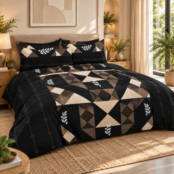 Black_Cotton_400_TC_Double_Bedsheet_Set_-Bookfold_Gift_Packaging