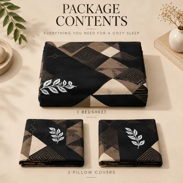 Black_Cotton_400_TC_Double_Bedsheet_Set_-Bookfold_Gift_Packaging