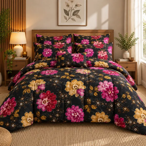 Floral_Cotton_400_TC_Double_Bedsheet_Set-Bookfold_Gift_Packaging