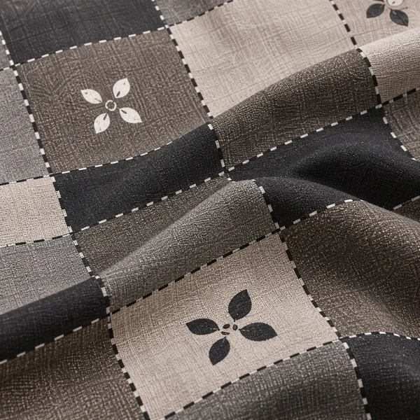 Grey_Checkered_Cotton_400_TC_Double_Bedsheet_Set-Bookfold_Gift_Packaging