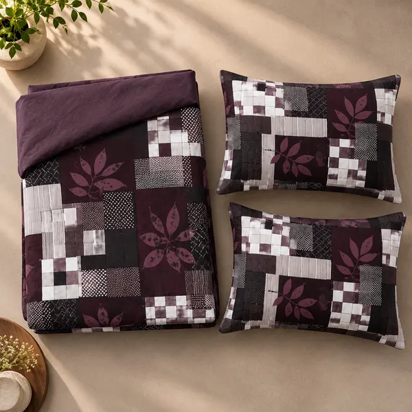 Maroon_Geometric_Cotton_400_TC_Double_Bedsheet_Set_|_Bookfold_Gift_Packaging