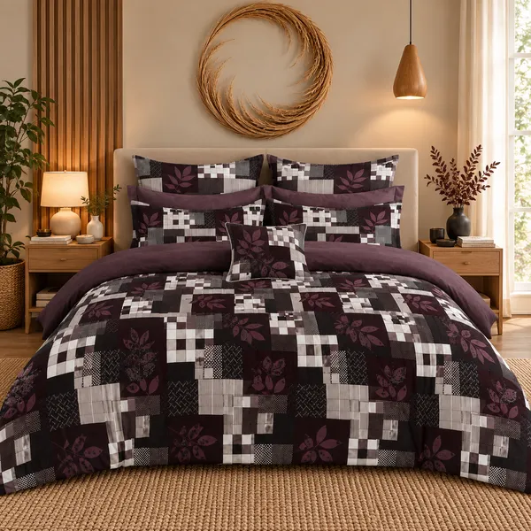 Maroon_Geometric_Cotton_400_TC_Double_Bedsheet_Set_|_Bookfold_Gift_Packaging