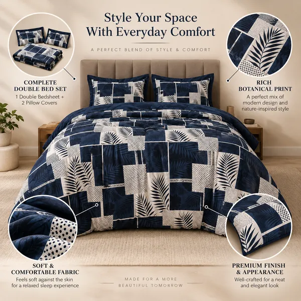Navy_Blue_Geometric_Cotton_400_TC_Double_Bedsheet_Set-Bookfold_Gift_Packaging