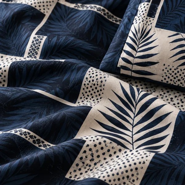 Navy_Blue_Geometric_Cotton_400_TC_Double_Bedsheet_Set-Bookfold_Gift_Packaging